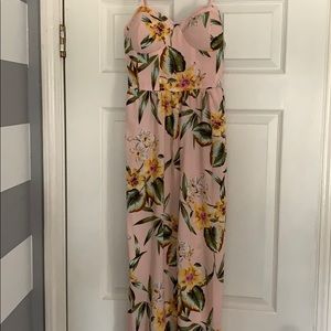 NWT Pink floral jumpsuit/romper
